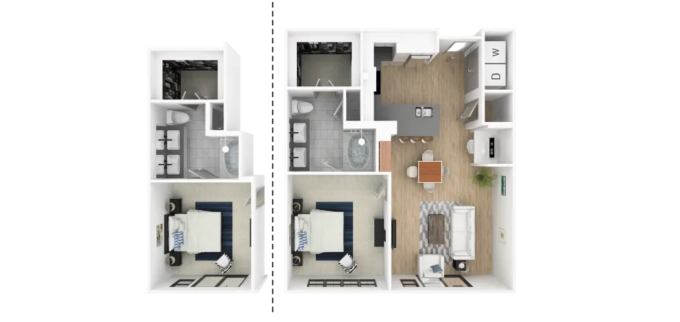 Everra Midtown Park Rise apartments Dallas Floor plan 8