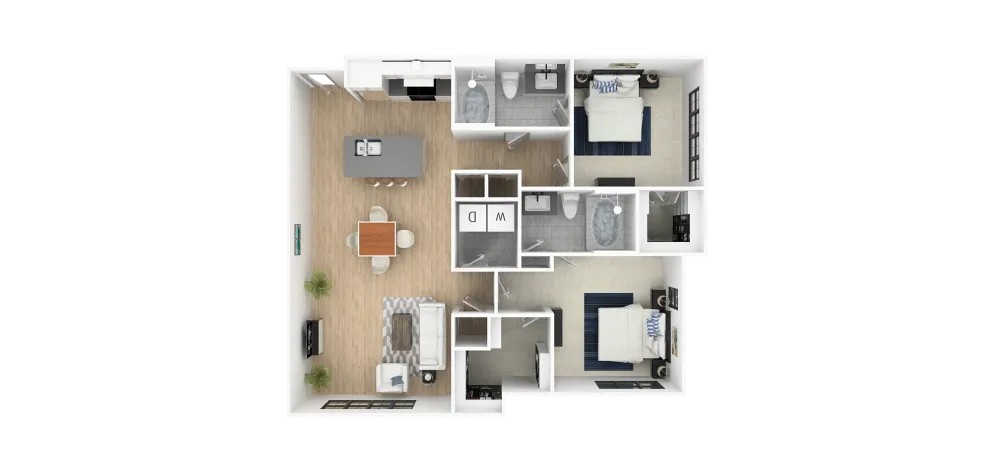 Everra Midtown Park Rise apartments Dallas Floor plan 9