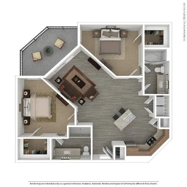 Evoke Rise apartments Dallas Floor plan 10