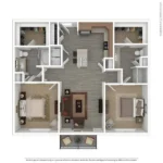 Evoke Rise apartments Dallas Floor plan 12