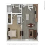 Evoke Rise apartments Dallas Floor plan 4