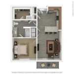 Evoke Rise apartments Dallas Floor plan 5