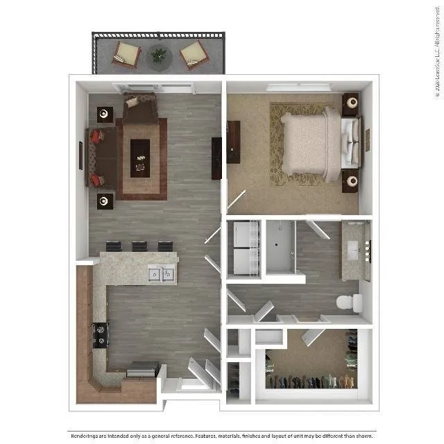 Evoke Rise apartments Dallas Floor plan 6