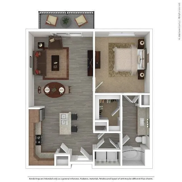 Evoke Rise apartments Dallas Floor plan 7