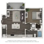 FarmHouse121 Rise apartments Dallas Floor plan 2