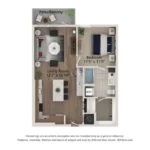Ferro Rise apartments Dallas Floor plan 10