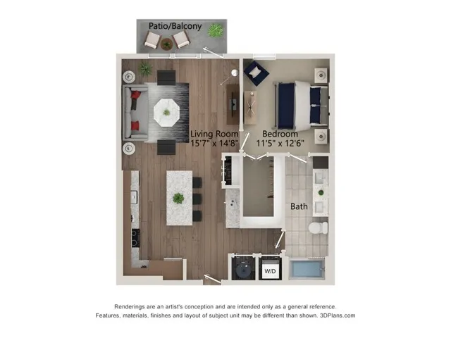 Ferro Rise apartments Dallas Floor plan 14