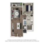 Ferro Rise apartments Dallas Floor plan 15