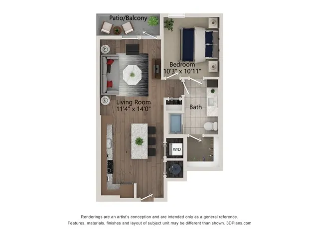 Ferro Rise apartments Dallas Floor plan 15