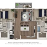 Ferro Rise apartments Dallas Floor plan 17
