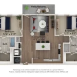 Ferro Rise apartments Dallas Floor plan 18