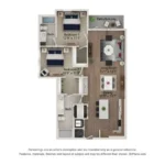 Ferro Rise apartments Dallas Floor plan 19