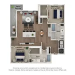 Ferro Rise apartments Dallas Floor plan 20