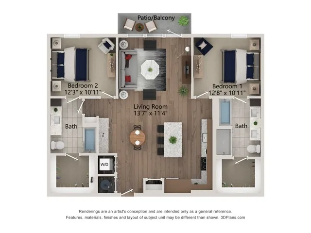 Ferro Rise apartments Dallas Floor plan 21