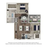 Ferro Rise apartments Dallas Floor plan 27