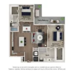 Ferro Rise apartments Dallas Floor plan 32