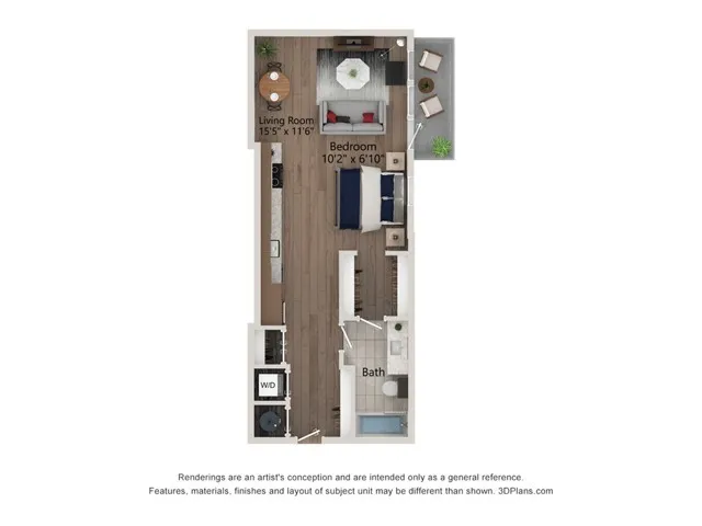 Ferro Rise apartments Dallas Floor plan 5