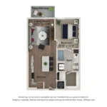 Ferro Rise apartments Dallas Floor plan 7
