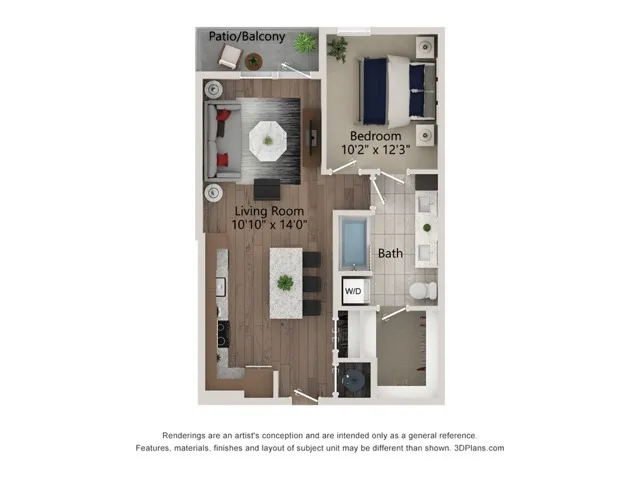 Ferro Rise apartments Dallas Floor plan 8