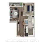 Ferro Rise apartments Dallas Floor plan 9