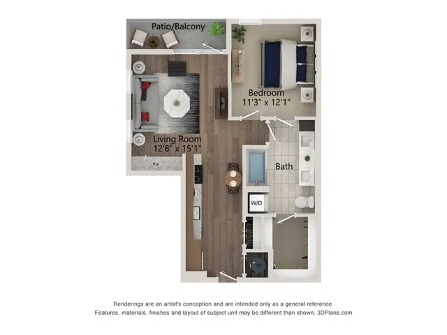 Ferro Rise apartments Dallas Floor plan 9