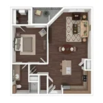 Firewheel Town Village Rise apartments Dallas Floor plan 3