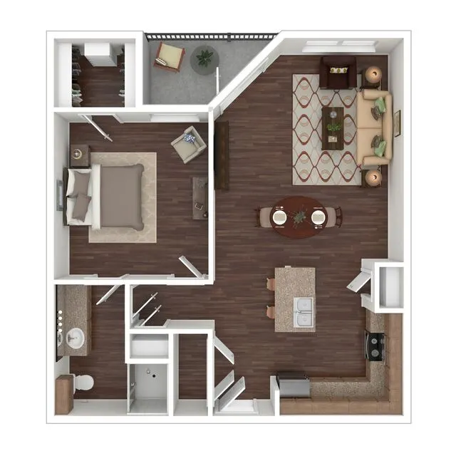 Firewheel Town Village Rise apartments Dallas Floor plan 3