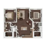 Firewheel Town Village Rise apartments Dallas Floor plan 5
