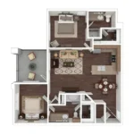 Firewheel Town Village Rise apartments Dallas Floor plan 8