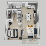 Frankford Station Rise apartments Dallas Floor plan 3