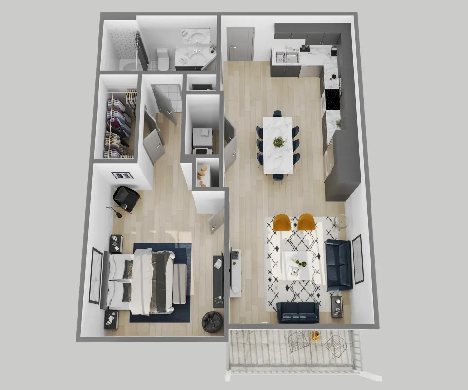 Frankford Station Rise apartments Dallas Floor plan 3