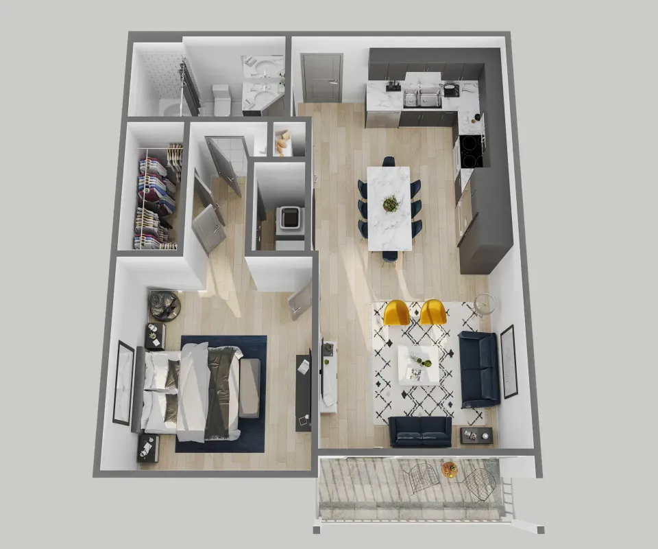 Frankford Station Rise apartments Dallas Floor plan 4