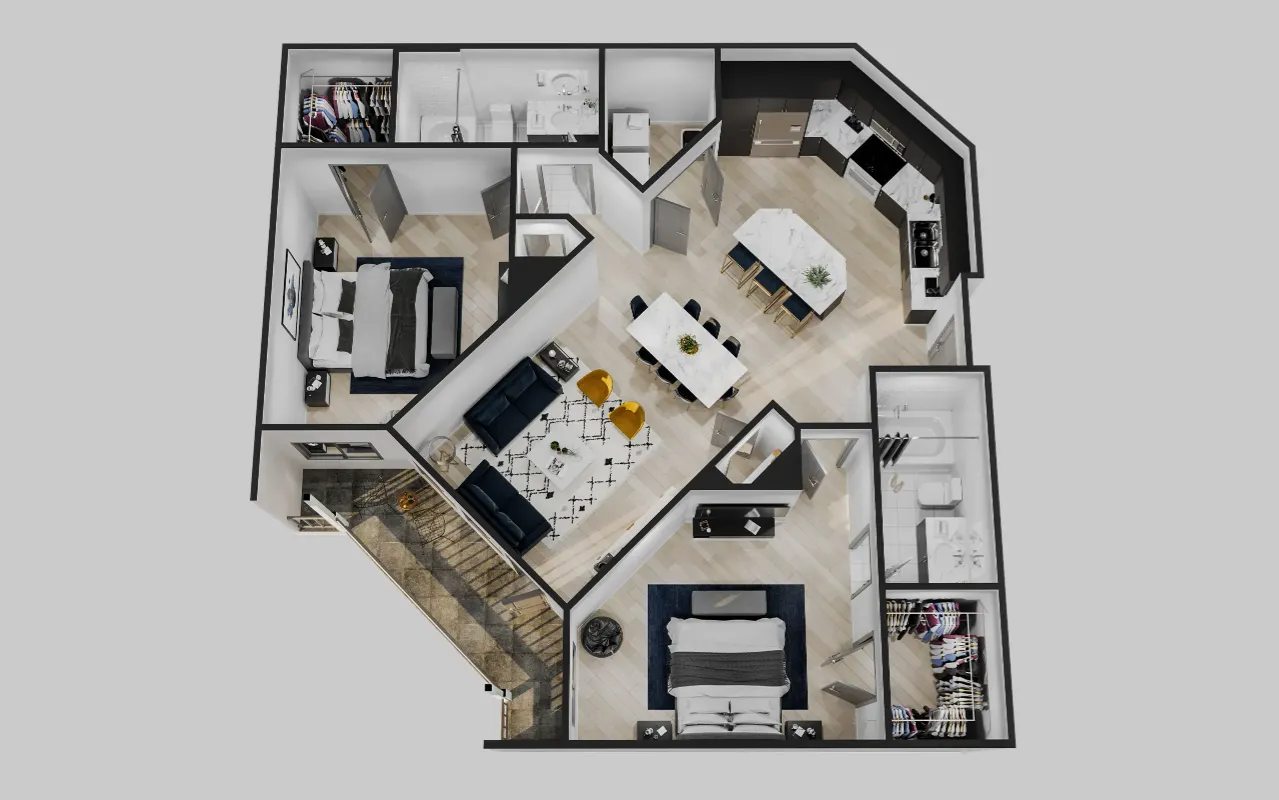 Frankford Station Rise apartments Dallas Floor plan 6