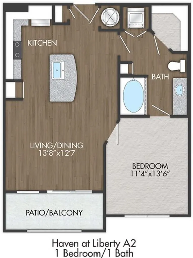 Haven at Liberty Hills Rise apartments Houston Floor plan 2