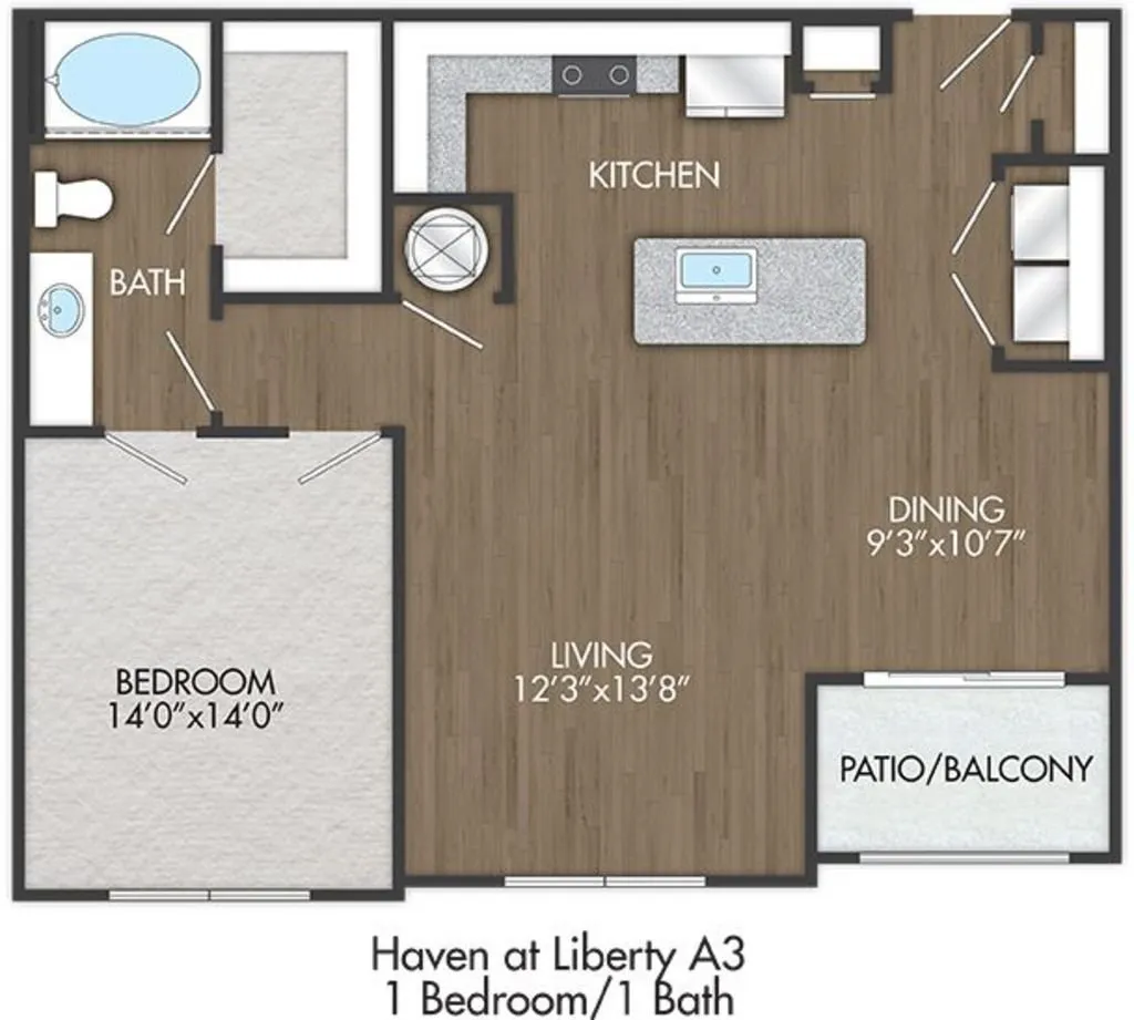 Haven at Liberty Hills Rise apartments Houston Floor plan 5