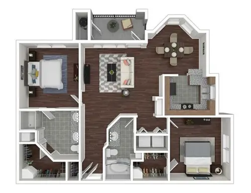 Lakeside Rise Apartments Houston FloorPlan 12