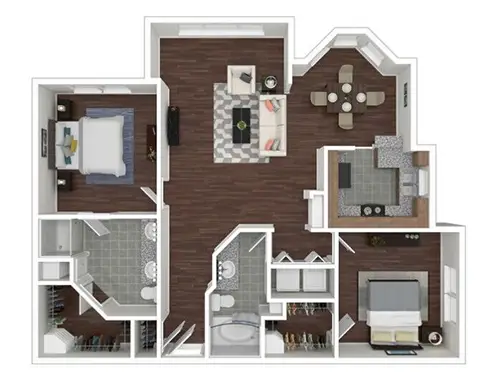 Lakeside Rise Apartments Houston FloorPlan 13