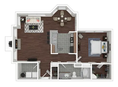 Lakeside Rise Apartments Houston FloorPlan 3