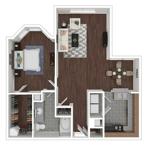 Lakeside Rise Apartments Houston FloorPlan 4