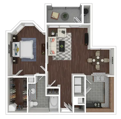 Lakeside Rise Apartments Houston FloorPlan 5