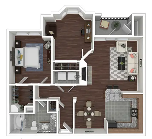 Lakeside Rise Apartments Houston FloorPlan 8