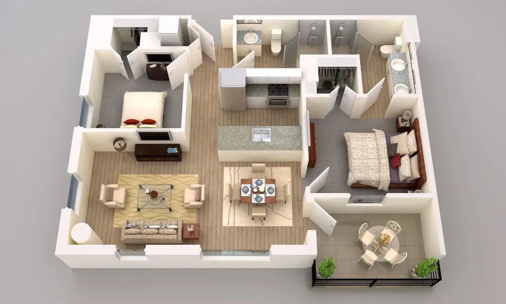 Maravilla at the Domain Rise apartments Austin Floor plan 10