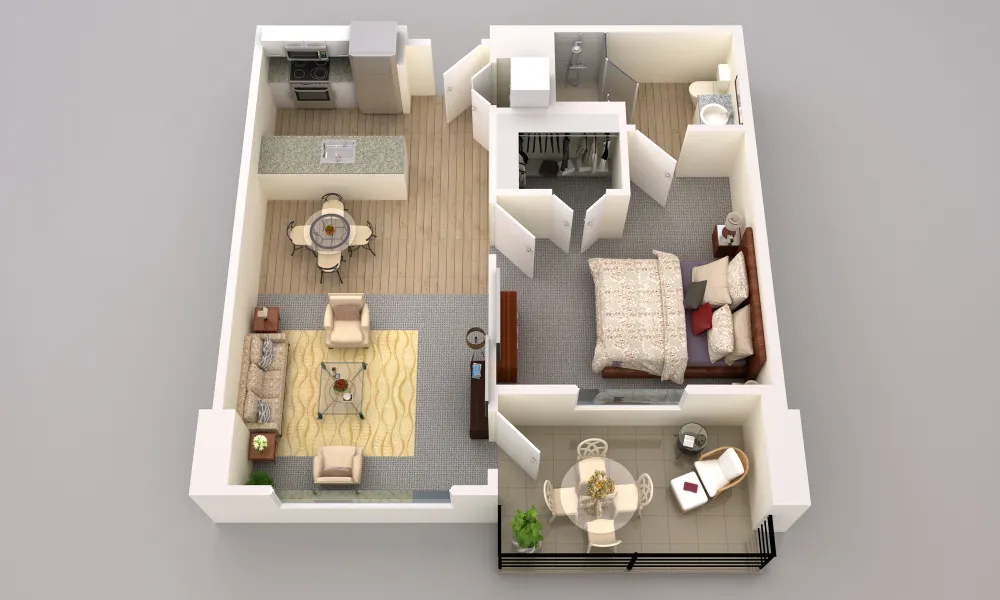 Maravilla at the Domain Rise apartments Austin Floor plan 2