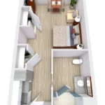 Maravilla at the Domain Rise apartments Austin Floor plan 5