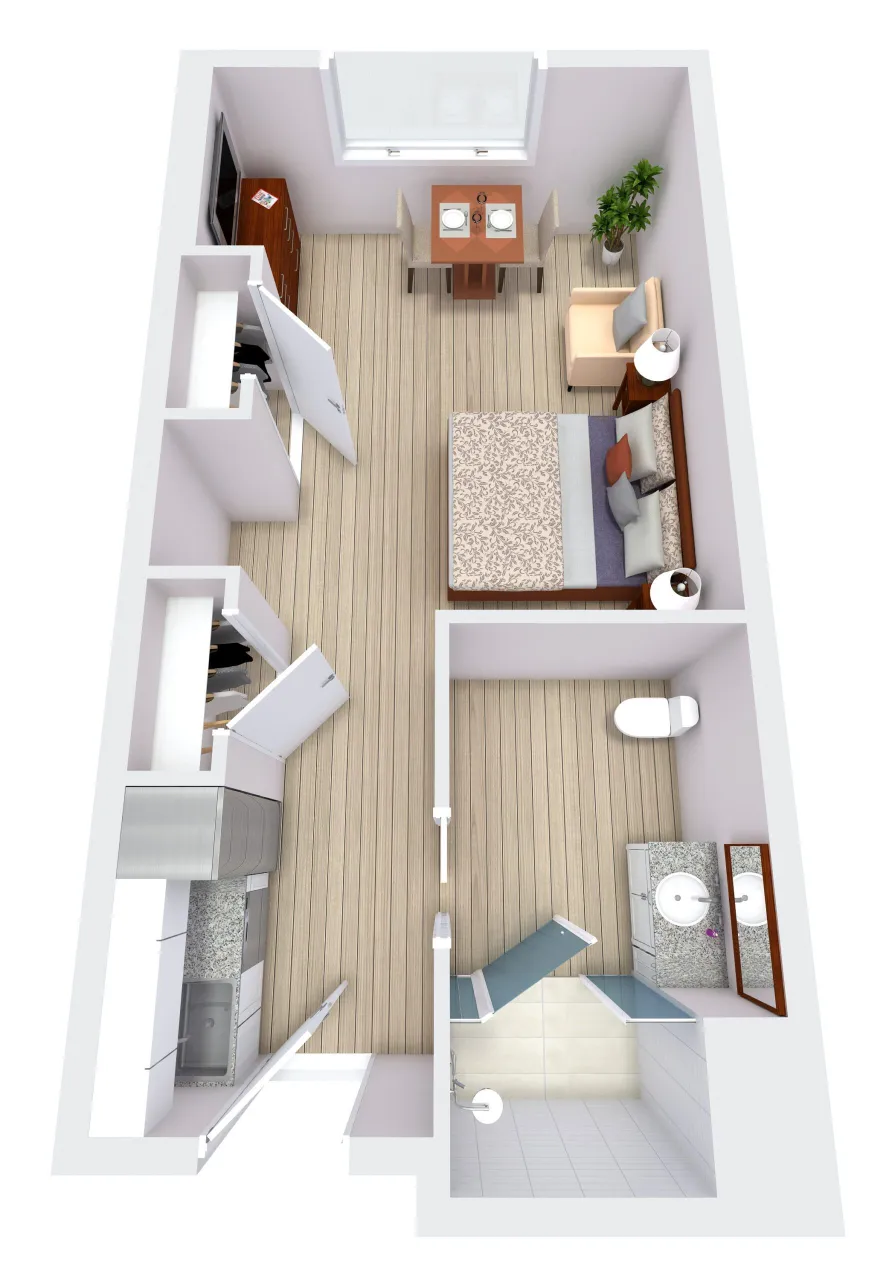 Maravilla at the Domain Rise apartments Austin Floor plan 5