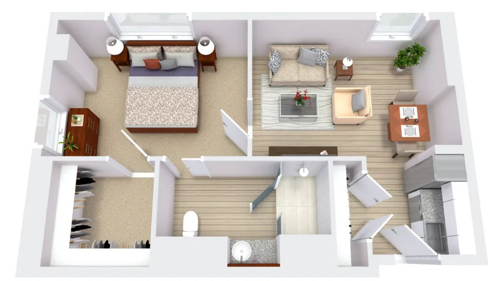 Maravilla at the Domain Rise apartments Austin Floor plan 6