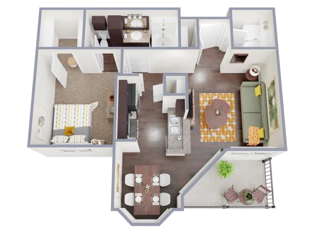 Providence Uptown Rise apartments Houston Floor plan 6