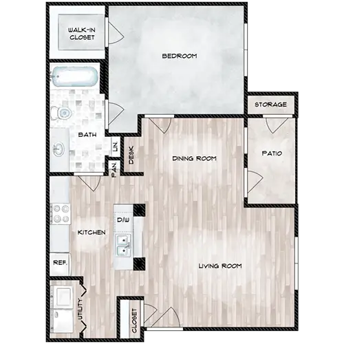 Remington Park Rise Apartments Houston FloorPlan 2