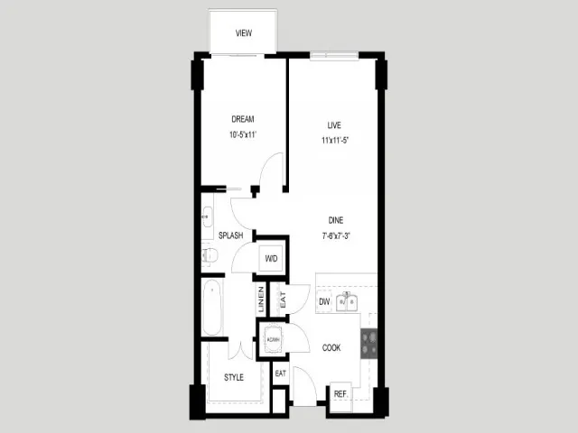 Seven Rise apartments Austin Floor plan 3