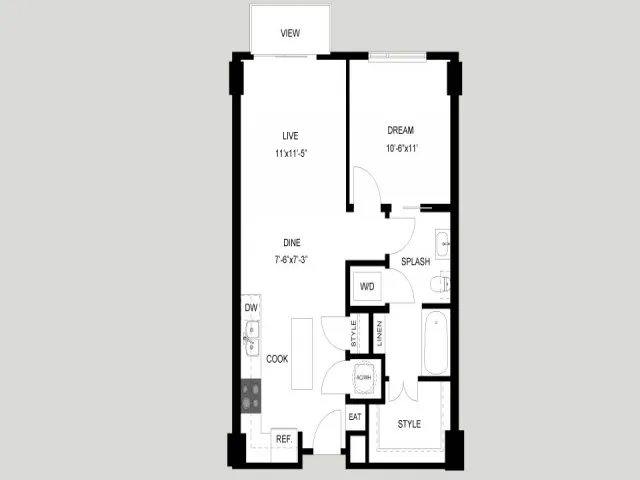 Seven Rise apartments Austin Floor plan 4